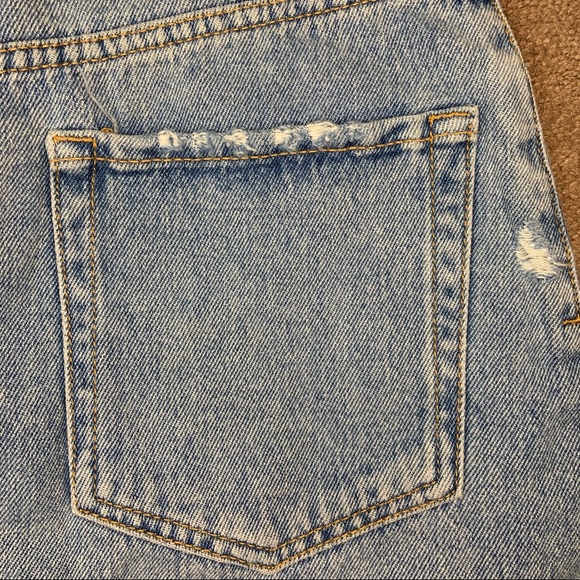 ZARA distressed denim mini skirt - Picture 8 of 8